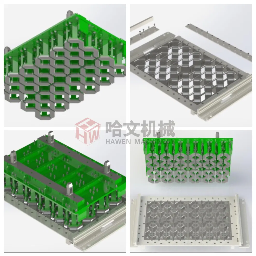 Concrete Hollow Block Brick Paver and Curbstone Mould for Brazil Block Machine